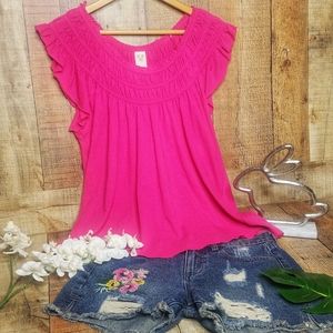 We The Free | Coconut Ruched Scoop Neck Top